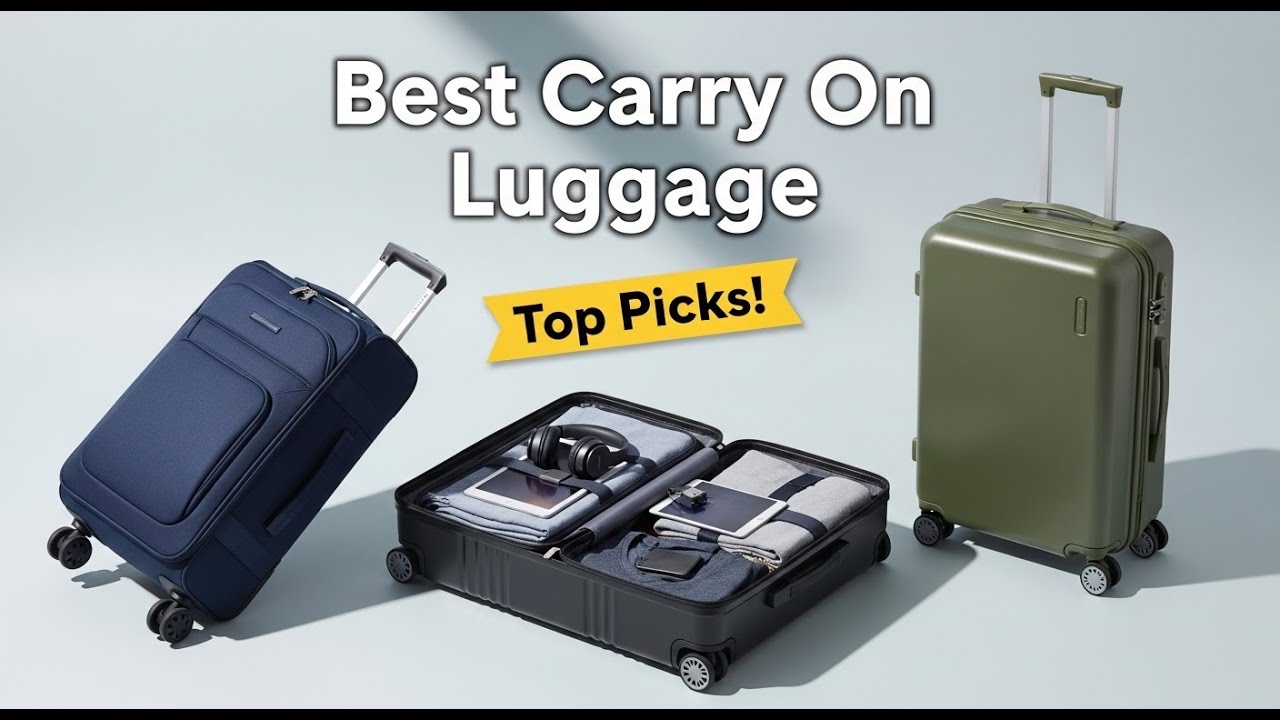 TOP 5 Best Carry On Luggage 2026 | Spinner Wheel Luggage