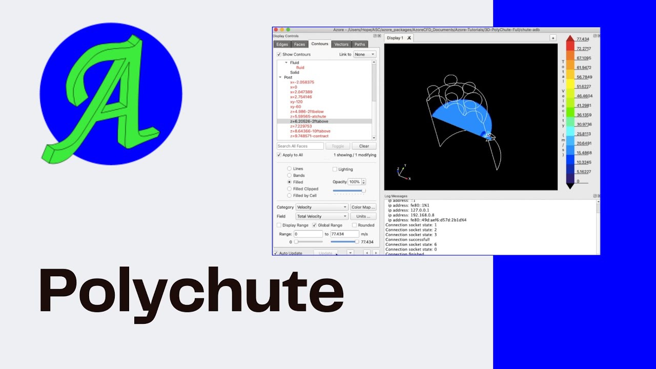 Polychute Example | Guided CFD Tutorial | Free CFD model/mesh download