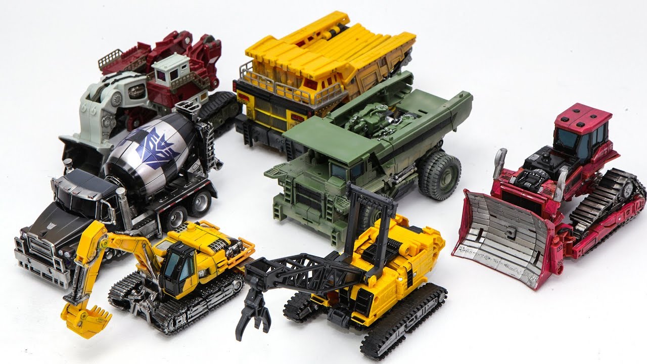 Transformers Movie 2 ROTF Decepticon Construction 7 Vehicles Trnasform Robots Toys