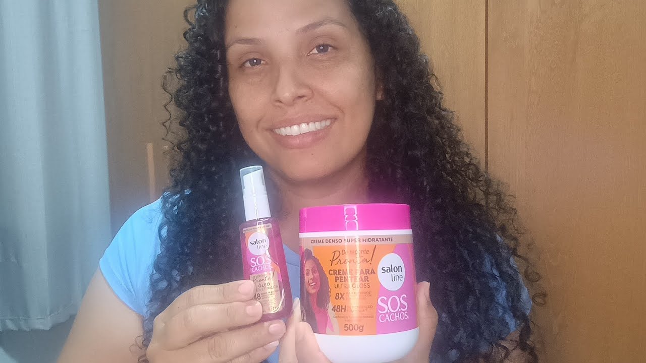 TESTEI O CREME DE PENTEAR E ÓLEO, DE REPENTE PRONTA DA SALON LINE 