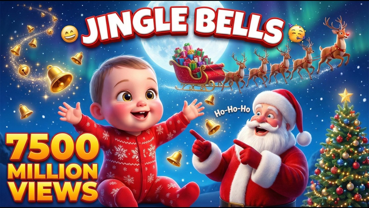 Baby's FIRST Christmas! Santa Brings Gifts for 1 Year Old  Cute Christmas Song & Nursery Rhymes