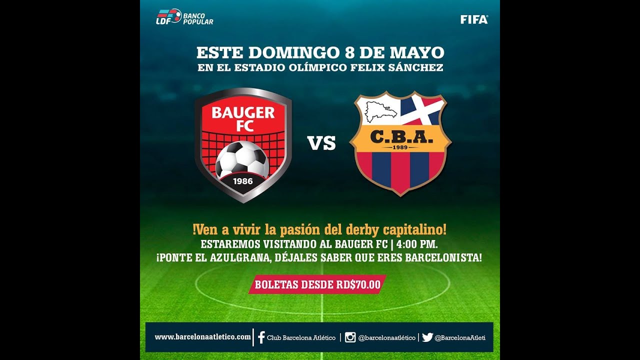 Bauger FC VS Club Barcelona Atl&eacute;tico | Jornada 8 - LDF 2016