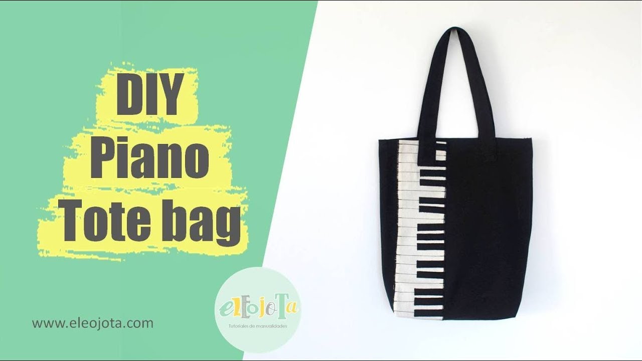 DIY piano tote bag | TUTORIAL DE COSTURA