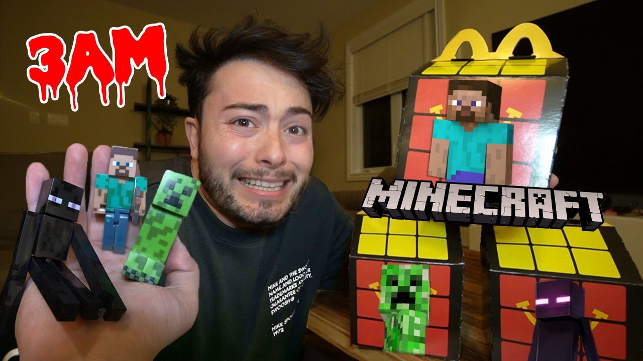 DO NOT ORDER MINECRAFT HAPPY MEAL FROM MCDONALDS AT 3 AM!! (THEY SPAWNED)