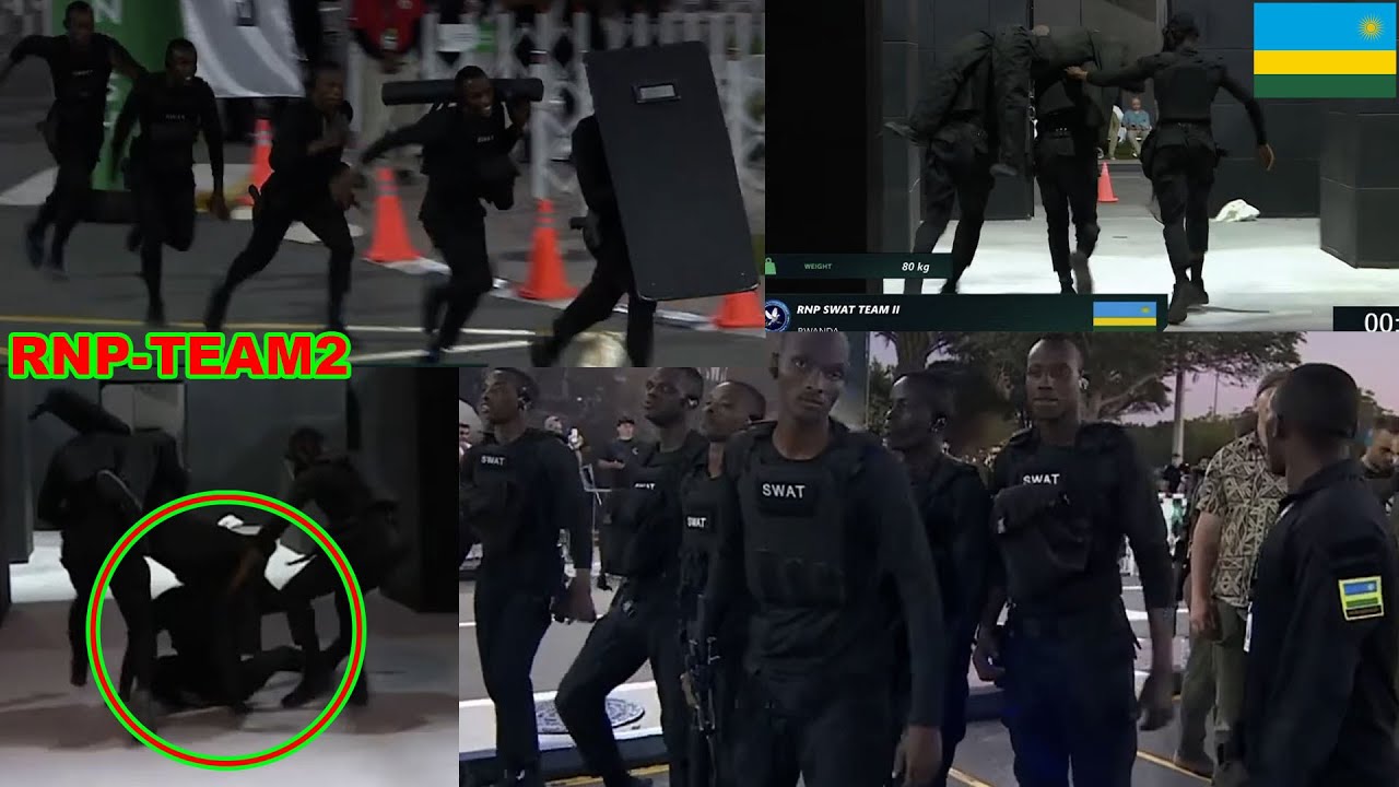 VIDEO🚨UMUKOMANDO W'URWANDA YITUYE HASI DUBAI MUMARUSHANWA YA UAE SWAT Challenge/UKO RNP-TEAM2 YITWAY