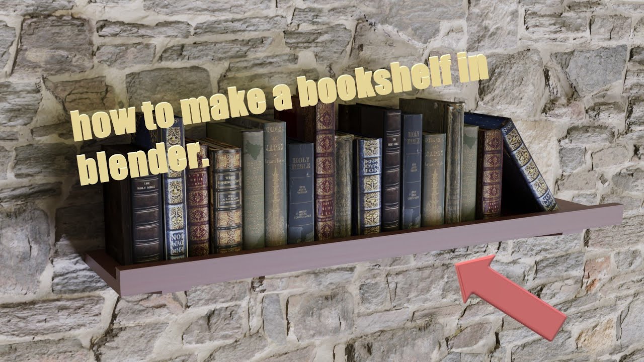How to make a bookshelf in blender 2.8