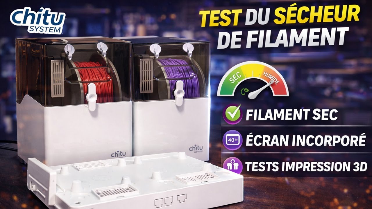 💥 Ce petit boîtier sauve vos impressions 3D ! | Test du Chitu E1 Filament Dryer