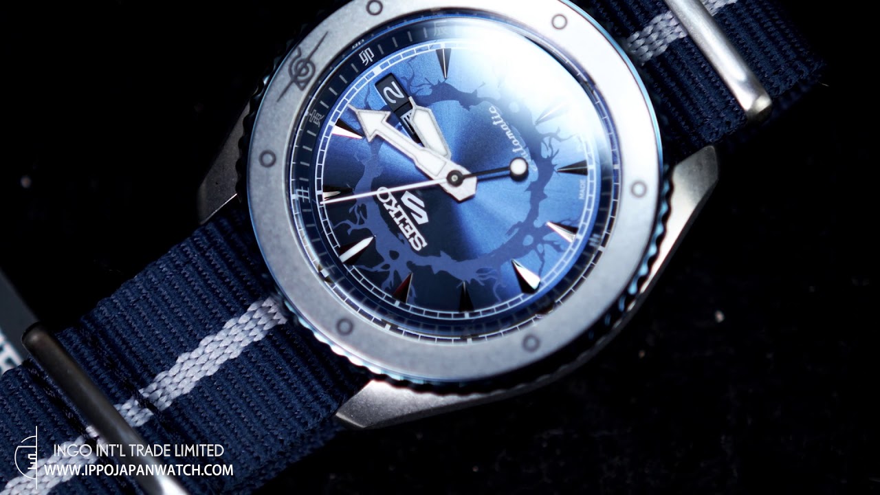 SEIKO 5 SPORTS NARUTO & BORUTO COLLABORATION SASUKE LIMITED MODEL SBSA091/SRPF69K1| IPPO JAPAN WATCH