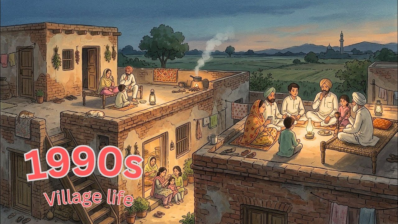 A peaceful day of 1990 ✨ | A Day in Village | Simple Life, Real Peace | Ghibli styled village life