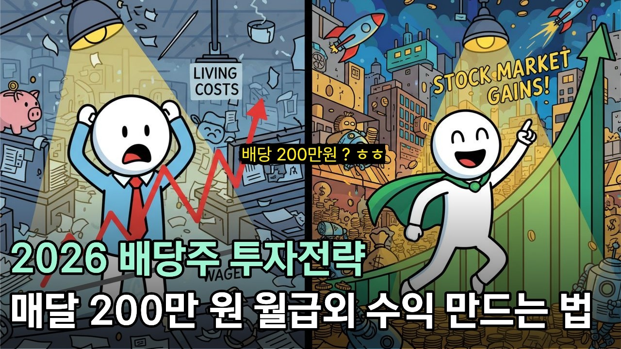 26년 배당주 투자 전략: 매달 200만 원 월급 외 수익 만드는 법 (현대차, 금융주, ISA 활용)