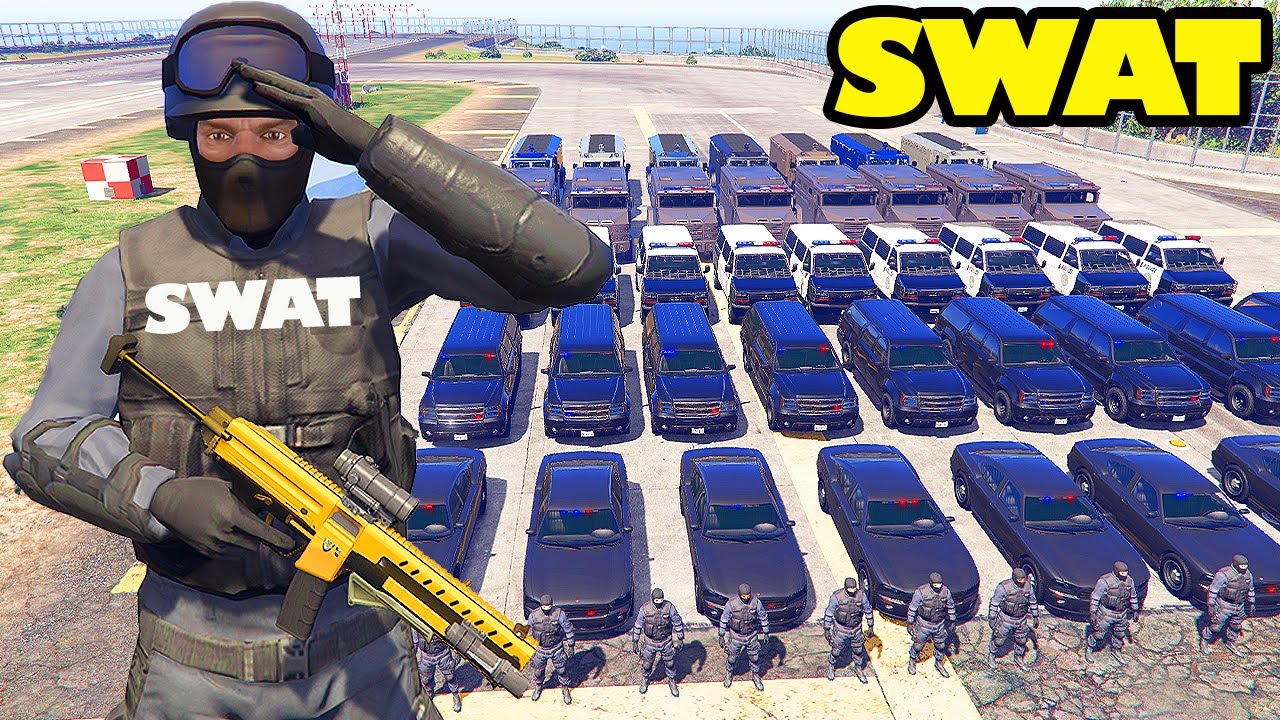 Franklin Become The Most Dangerous SWAT Officer in GTA 5 | SHINCHAN and CHOP