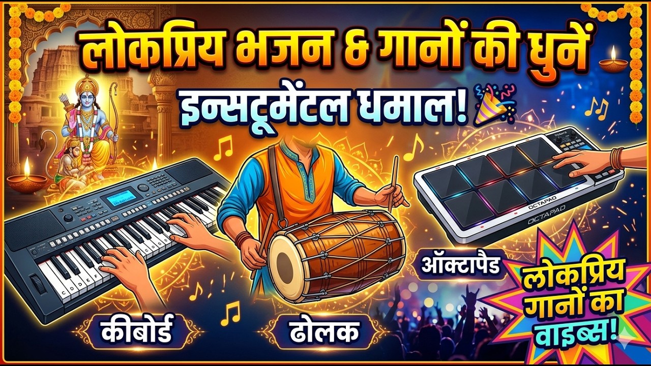 Instrumental Bhajan, Song Tones | Keyboard, Dholak & Octapad Vibes | Popular Song