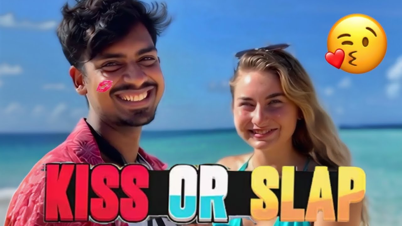 Kiss or slap  #pranks #fun #entertainment #russiangirl