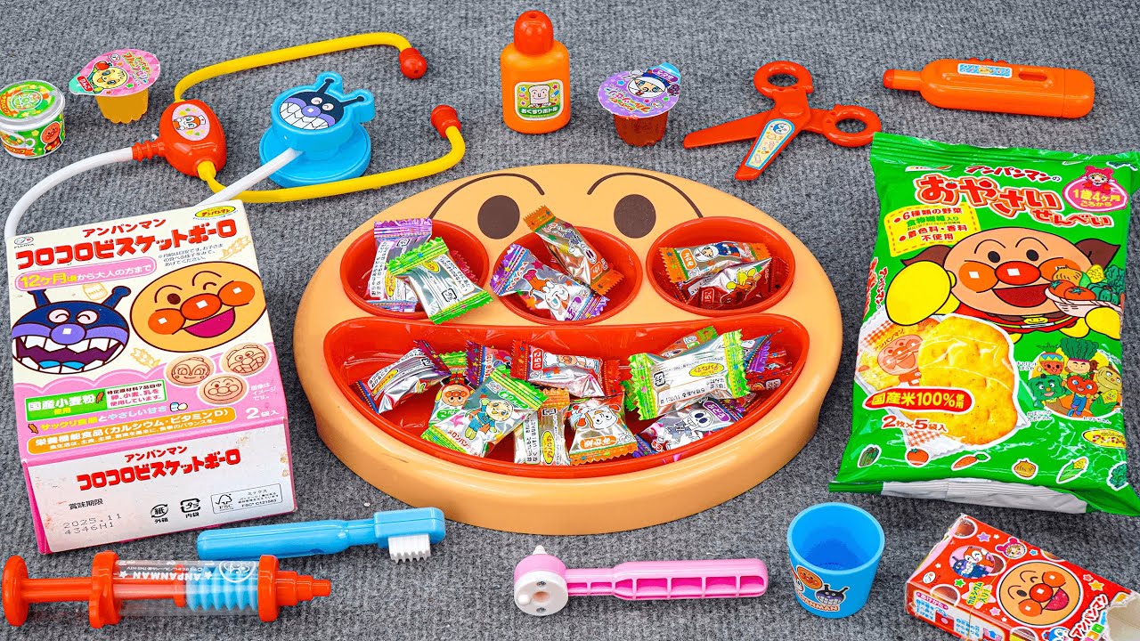 92 Minutes Satisfying with Unboxing Anpanman Tooth Checkup Toy Set ASMR |アンパンマンのおもちゃまとめ大全