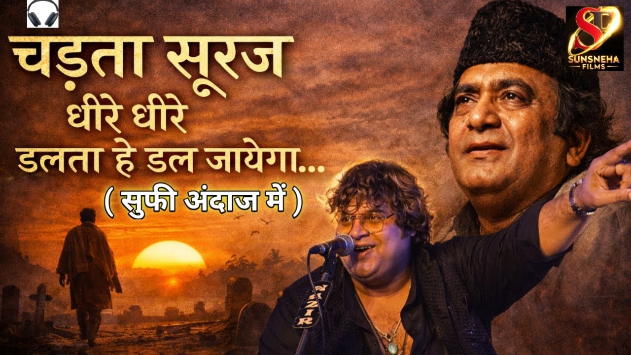 चढ़ता सूरज धीरे धीरे ढलता है ढल जायेगा | Aziz Naza Qawwali | Spiritual Qawwali |  Sunsneha Films