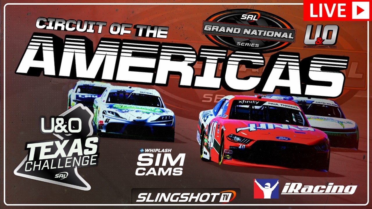 NASCAR Road Course Right and Left Turns iRacing LIVE | COTA- Austin | SRL Grand National Srs. Rd. 6