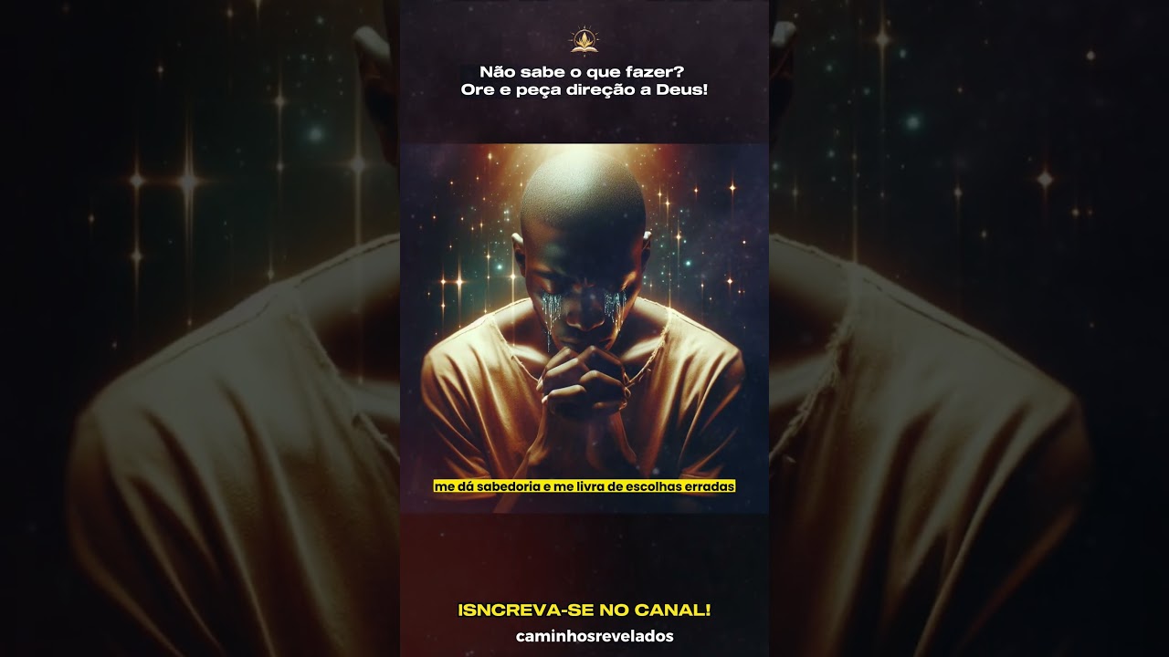 N&atilde;o sabe o que fazer Ore e pe&ccedil;a dire&ccedil;&atilde;o a Deus que ele ira te aben&ccedil;oar. #Ora&ccedil;&atilde;o #Dire&ccedil;&atilde;oDeDeus