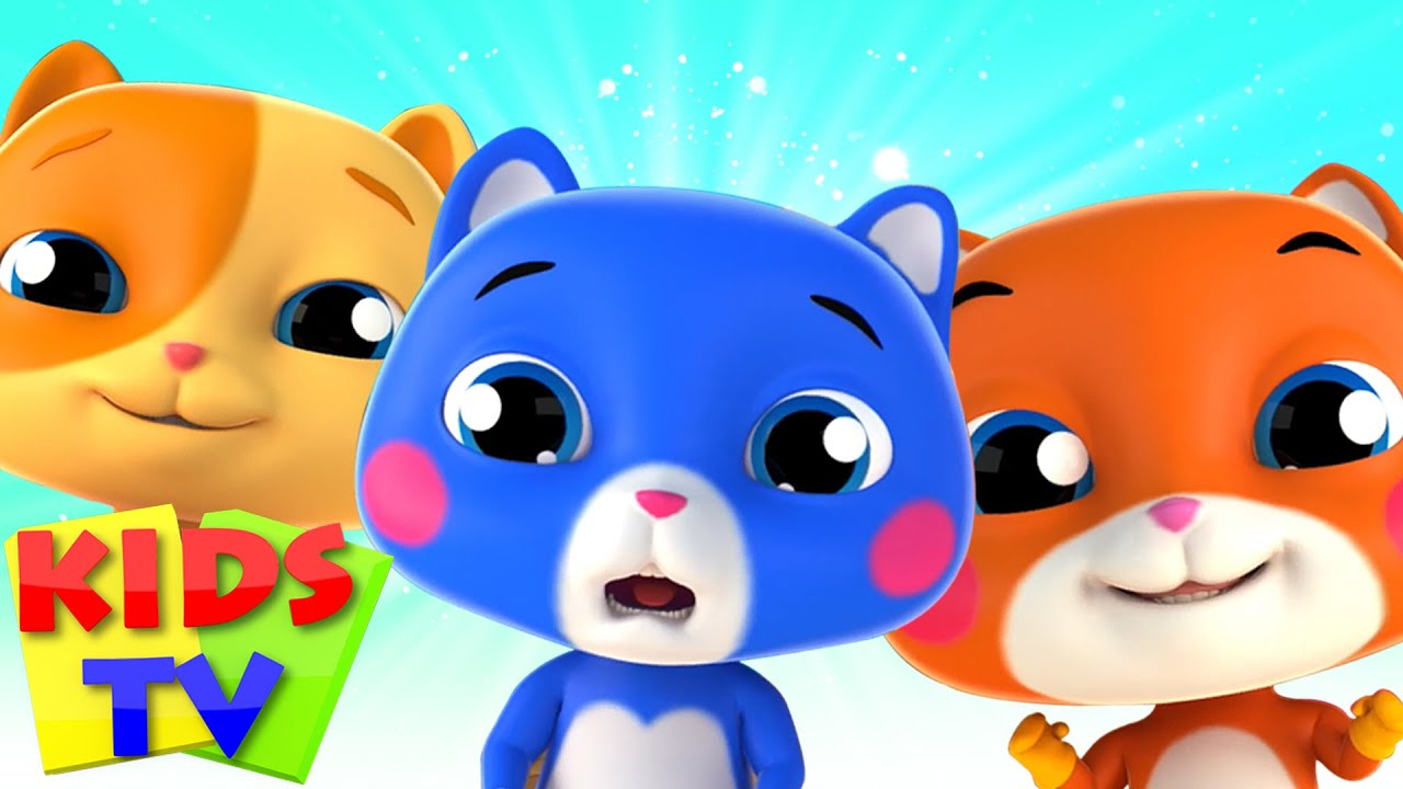 Three Little Kittens | Bob The Train | Kids Tv Nursery Rhymes | Cartoon
