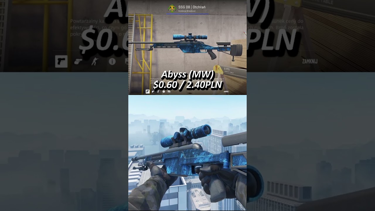 Best SSG 08 under $1.25  / 5PLN  #csgo #counterstrike  #cs2 #csskins #budget