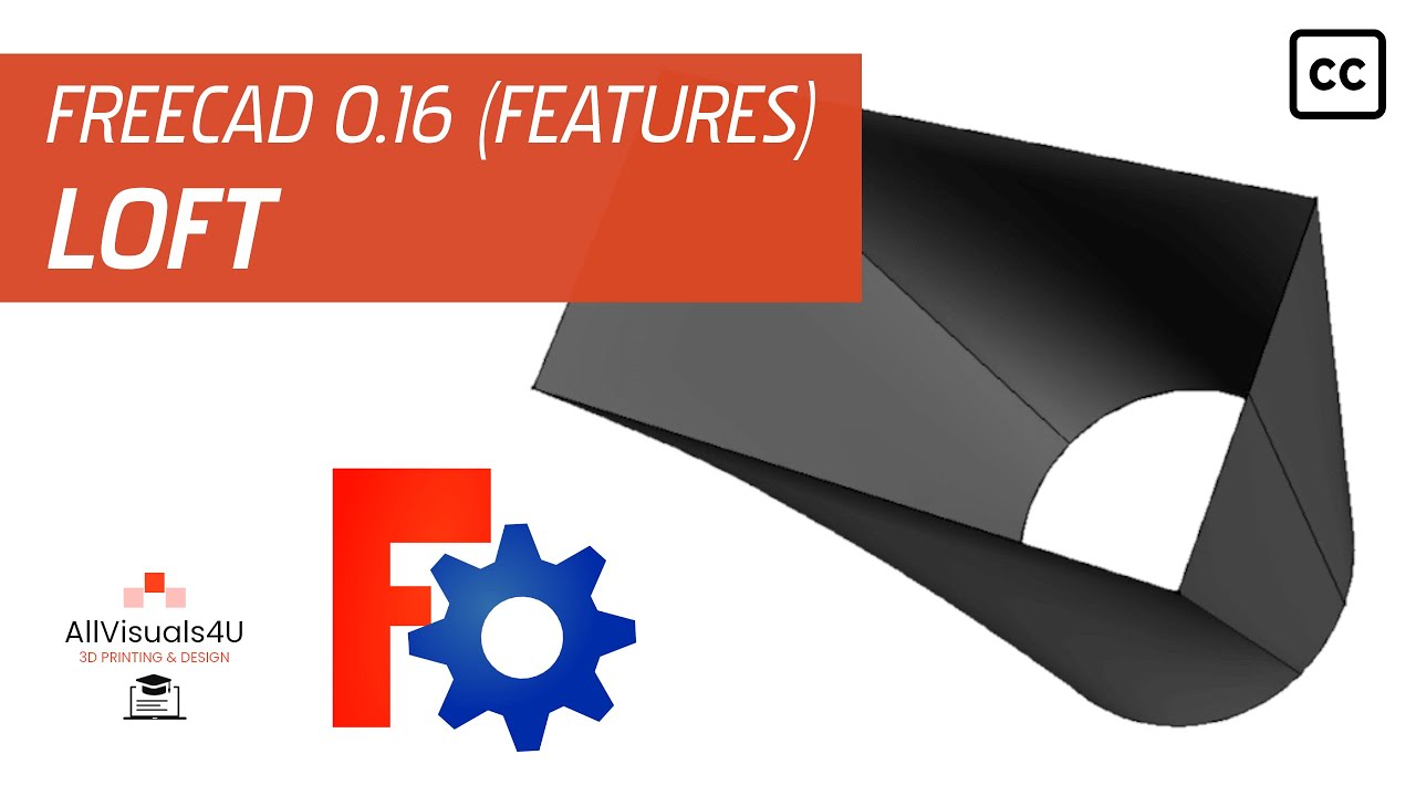 FreeCAD Tutorial - Feature - Loft 1 (Part Workbench)