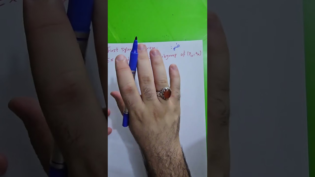 محاضرة 2 (الفصل السابع) سايلو الزمر الجزئية Sylow P-subgroup مع المبرهنة الأولى والثانية.نوار الأسدي