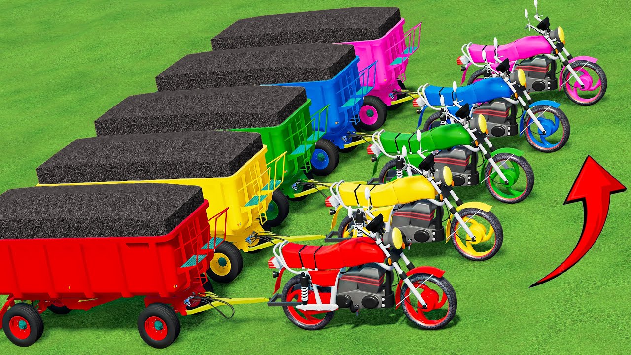 Work With Fruit! TR5ANSPORT BIG MOTORs and CANOLA to 3 STOREY GARAGE! Farming Simulator 22