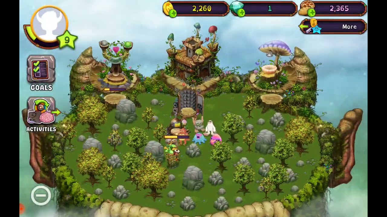 Me playing my singing monster