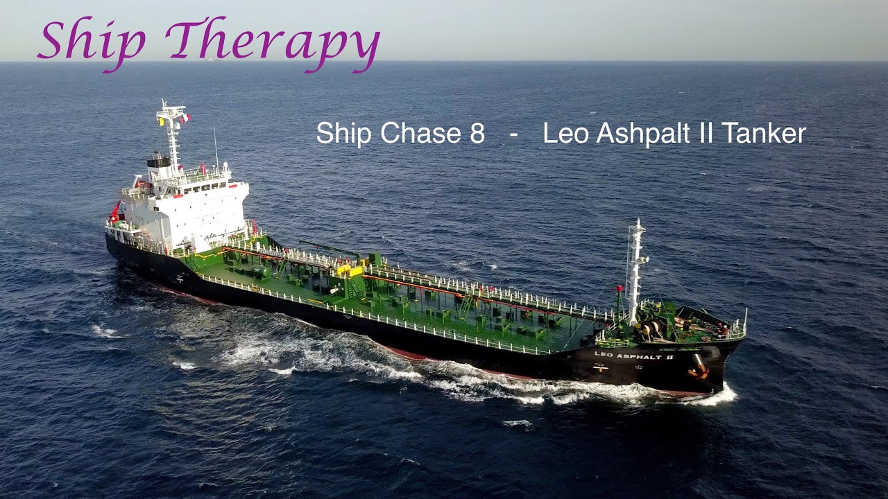 Ship Chase 8 - Leo Asphalt II tanker inbound to Port Botany - Mavic Pro 4K