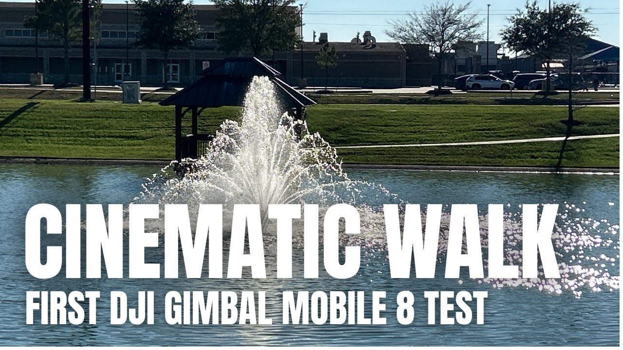 Cinematic Lakeside Walk in Katy, Texas 🇺🇸 | First DJI Gimbal Mobile 8 Test 🎥