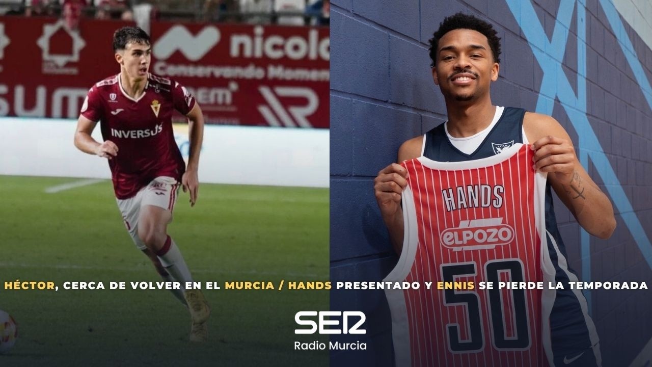 H&Eacute;CTOR P&Eacute;REZ, CERCA DE VOLVER EN EL REAL MURCIA / ENNIS SE PIERDE LA TEMPORADA EN EL UCAM MURCIA