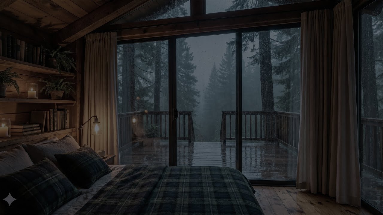 Heavy Rain To Sleep Immediately - Brown Noise for FAST Sleep - Relaax, ASMR