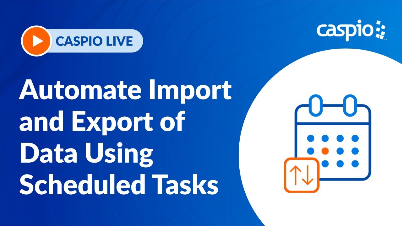 Automate Import and Export of Data Using Scheduled Tasks