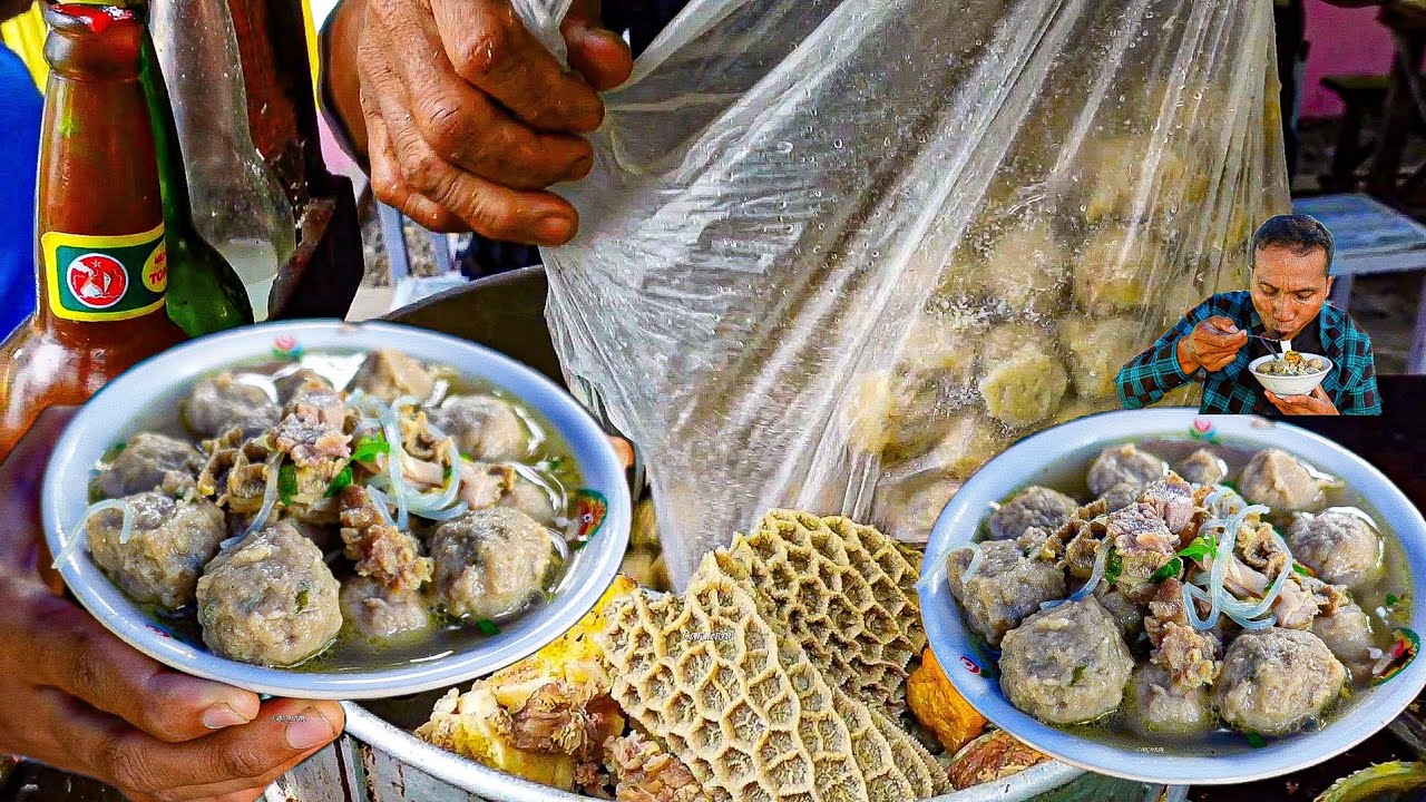 BAKSO JEROAN TERMURAH..SE KABUPATEN !! BABAT NYA EMPUK PAK USMAN