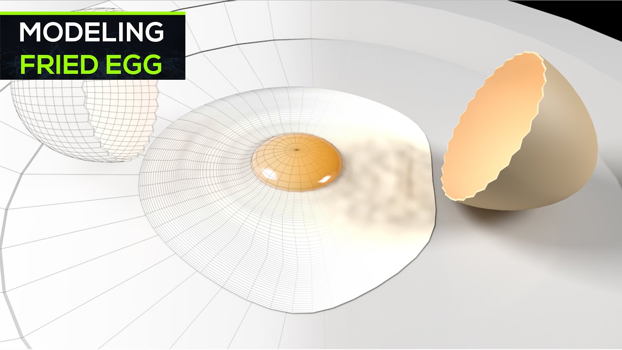 How to model fried egg in Cinema 4D Tutorial | Free Project |