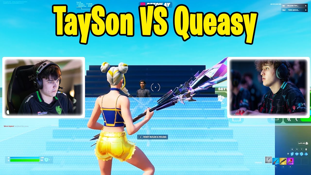 TaySon VS Queasy 1v1 Buildfights!