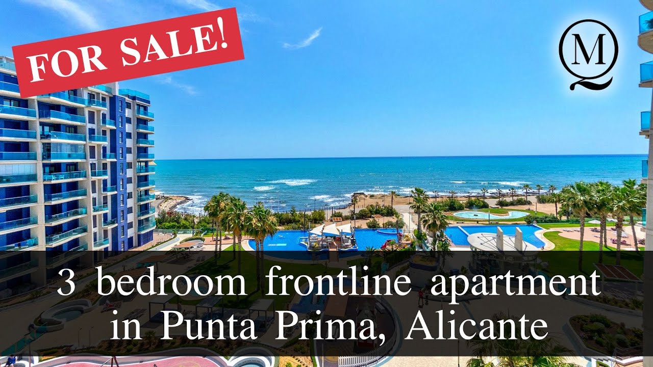 3 bedroom frontline apartment with SEA VIEW in Alicante ️‍️‍🔥 🌊