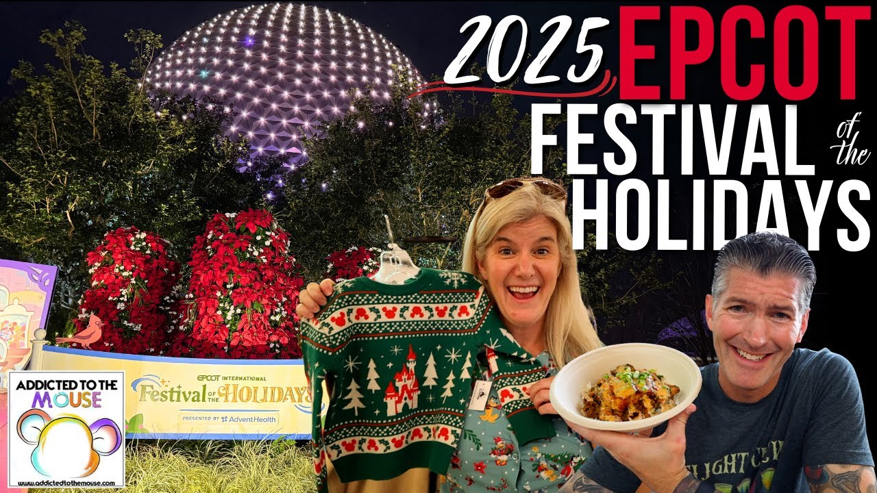 Праздники в парке развлечений Epcot 2025 | Наши любимые еда и напитки, товары и рассказчики