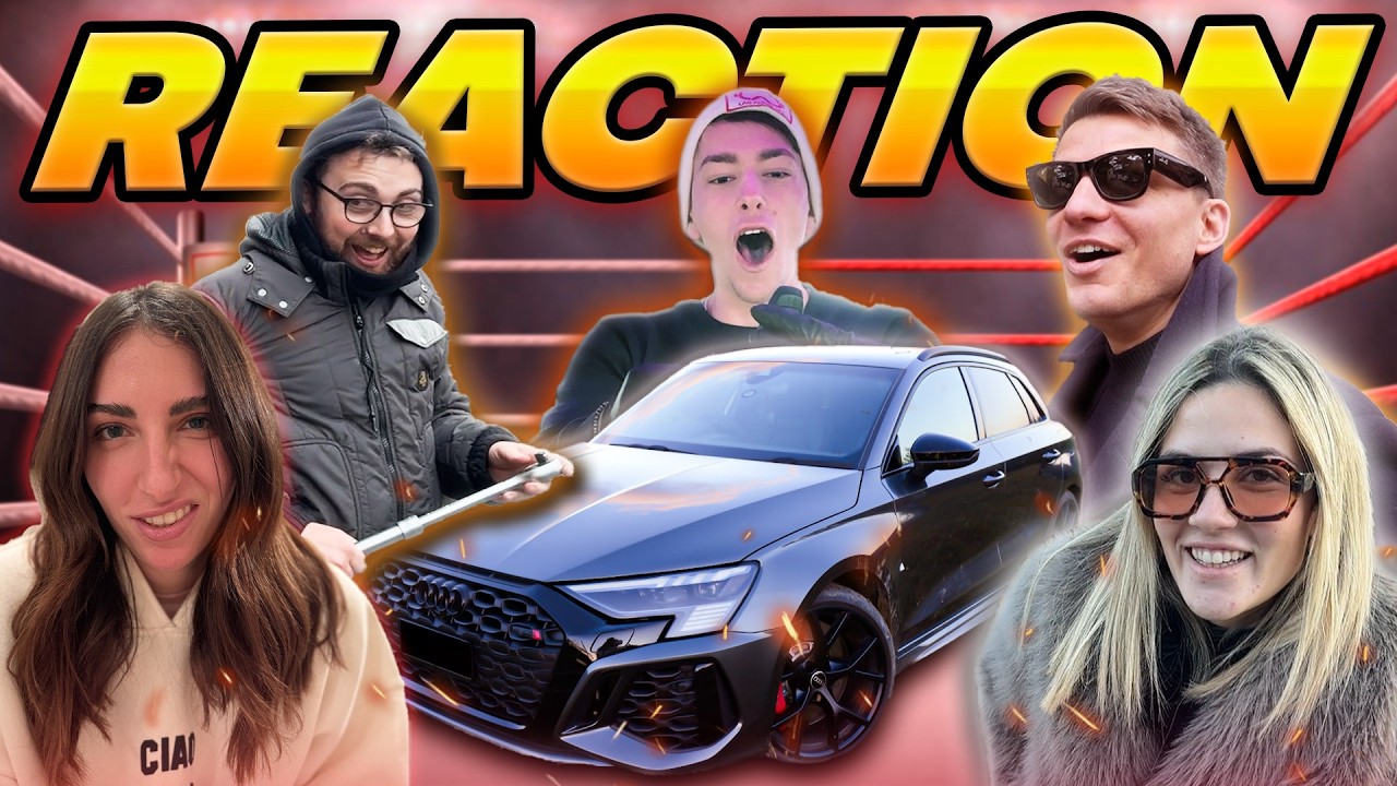 REAZIONI alla mia NUOVA AUTO  *FAN & Amici scoprono la RS3*
