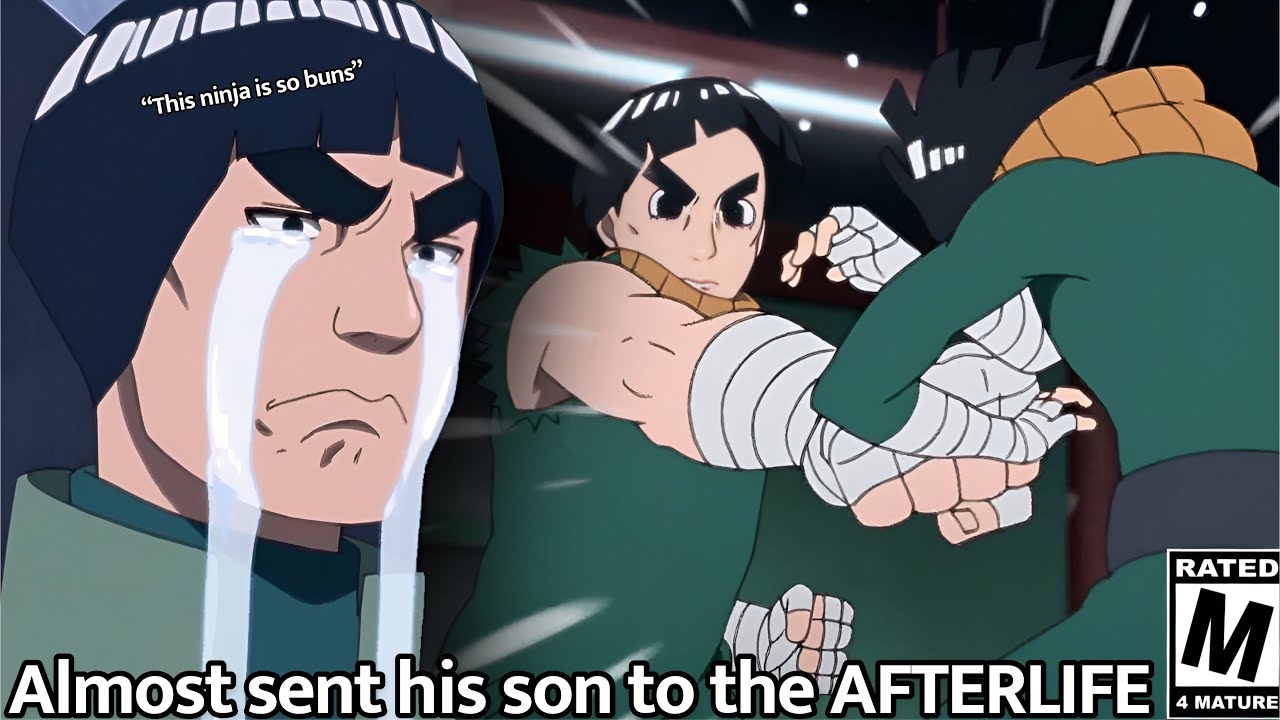When Might Guy and ROCK LEE  took turns BEATING THE SENSE out of Metal Lee