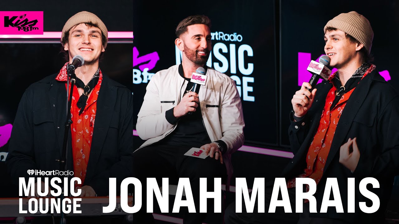 Jonah Marais in the Kiss 108 iHeartRadio Music Lounge
