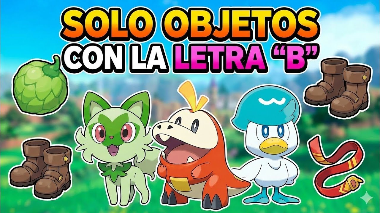 SOLO OBJETOS con la LETRA 