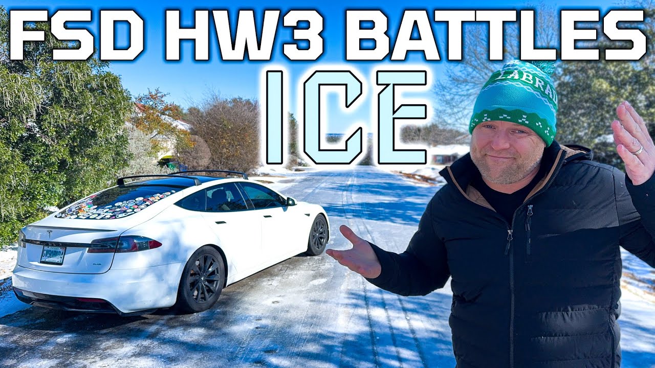 Я протестировал Tesla FSD на льду! Аппаратное обеспечение 3 меня ужаснуло!