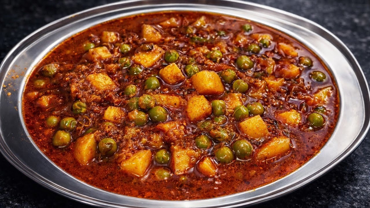 आलू मटर की घुघनी बनाने का नया और झटपट तारिका aloo matar ki ghugni ki recipe