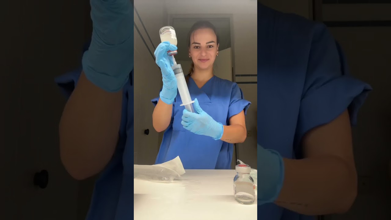 Nurse Hack Spritze aufziehen💉 #pflege #pflegeinfosion #nurse #pflegekraft #nursehack #pflegesch&uuml;ler