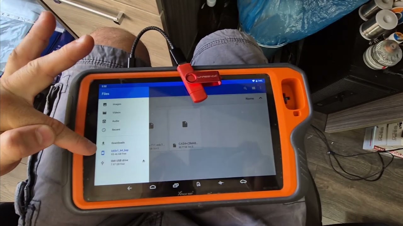 How to transfer file from usb stick to vvdi key tool plus (ktp).