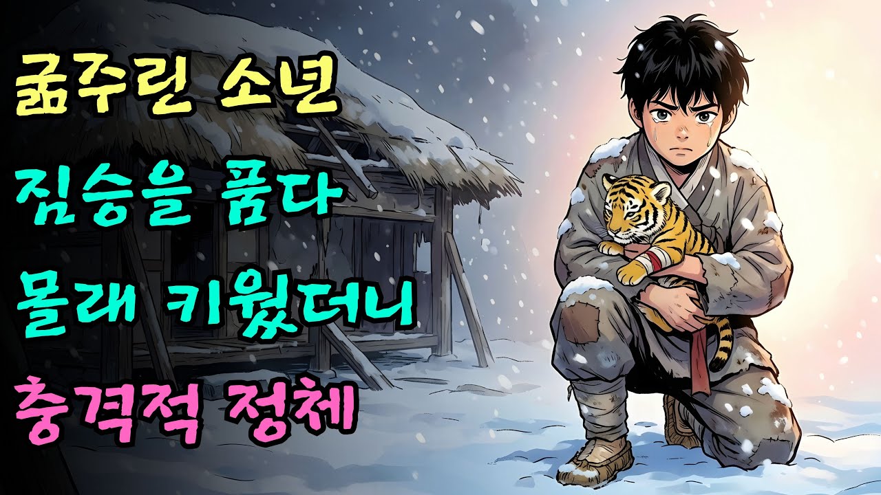 잠자기전 듣는 옛날이야기(중간광고없음) |눈보라 치던 밤 굶주린 소년이 아궁이 속 작은 괴물을 품에 안자 시작된 가슴 벅찬 운명의 반전| 야담 | 설화 ㅣ전설 | 오디오북