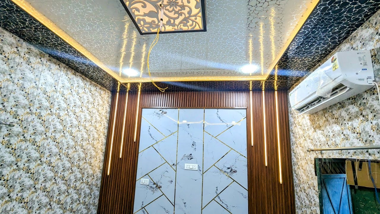 UV Marble Sheet for Bed side Wall & PVC Ceiling with Wall Panelling || UV Sheet in Lucknow || WPC