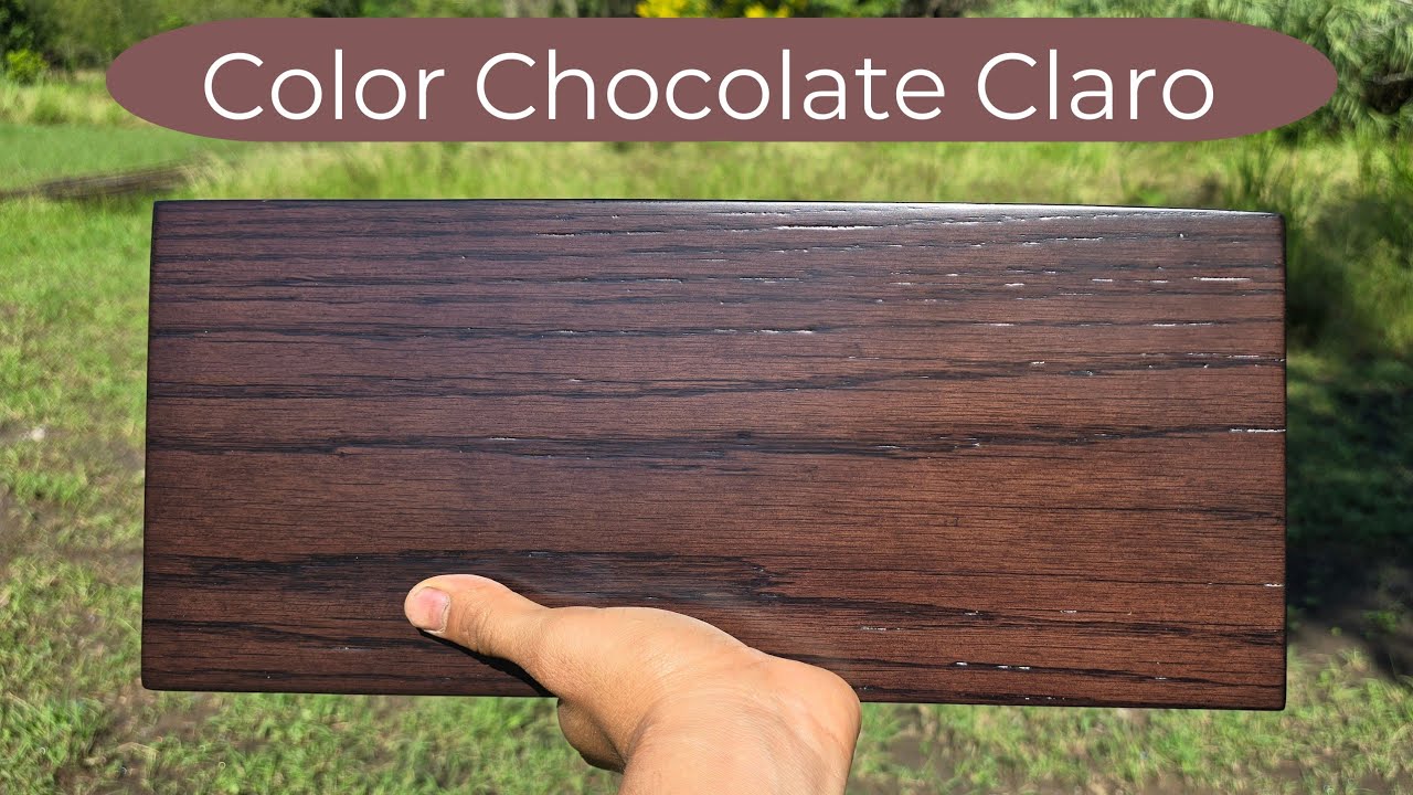 CÓMO TEÑIR MADERA de ENCINO en Color CHOCOLATE CLARO