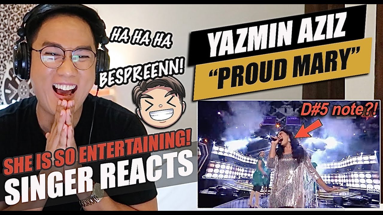 Yazmin Aziz - Proud Mary [PERSEMBAHAN PENUH Big Stage 4] Minggu 7  Separuh Akhir | SINGER REACTION