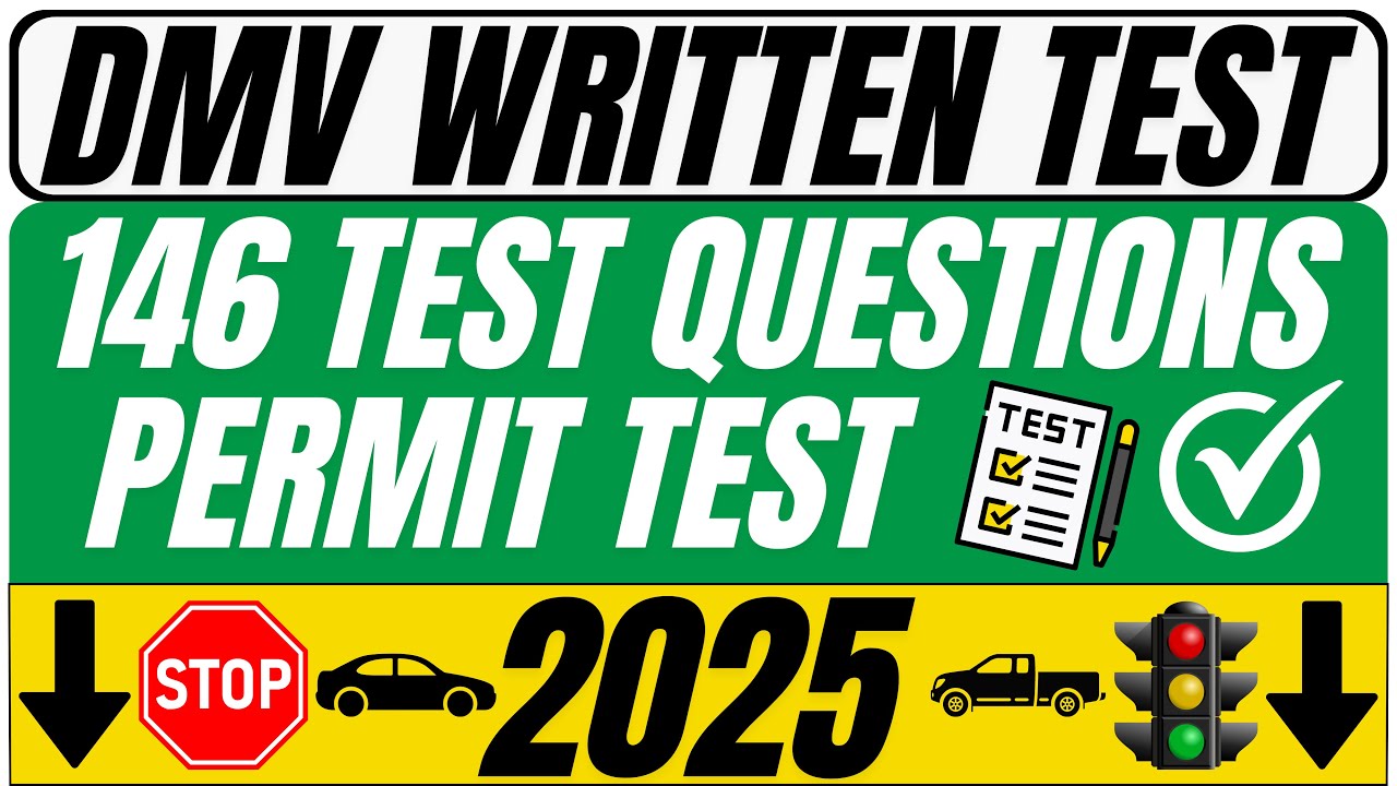 2025 DMV WRITTEN TEST (Permit Exam for Driver's License)